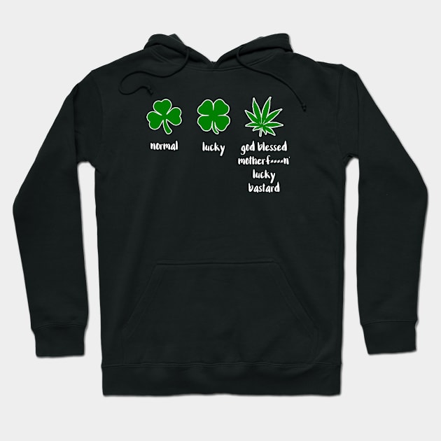 Stoner Funny Weed Leaf Hoodie by EddieBalevo